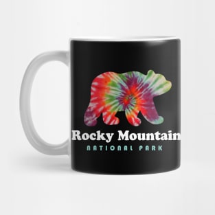 Rocky Mountain National Park Tie Dye Bear Rocky Mountains Mug